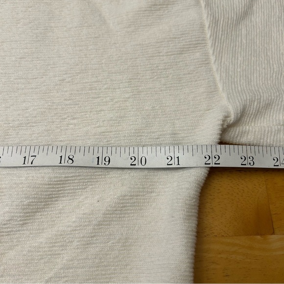 MADEWELL Textural Ottoman Jacquard V-Neck Crop Top Size Medium - Picture 7 of 8